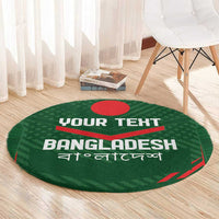 Custom Bangladesh Cricket Round Carpet Go Tigers Sporty Version