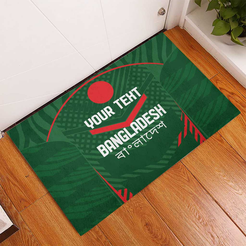 Custom Bangladesh Cricket Rubber Doormat Go Tigers Sporty Version - Wonder Print Shop
