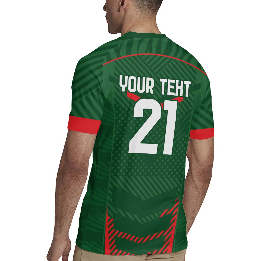 Custom Bangladesh Cricket Rugby Jersey Go Tigers Sporty Version - Wonder Print Shop