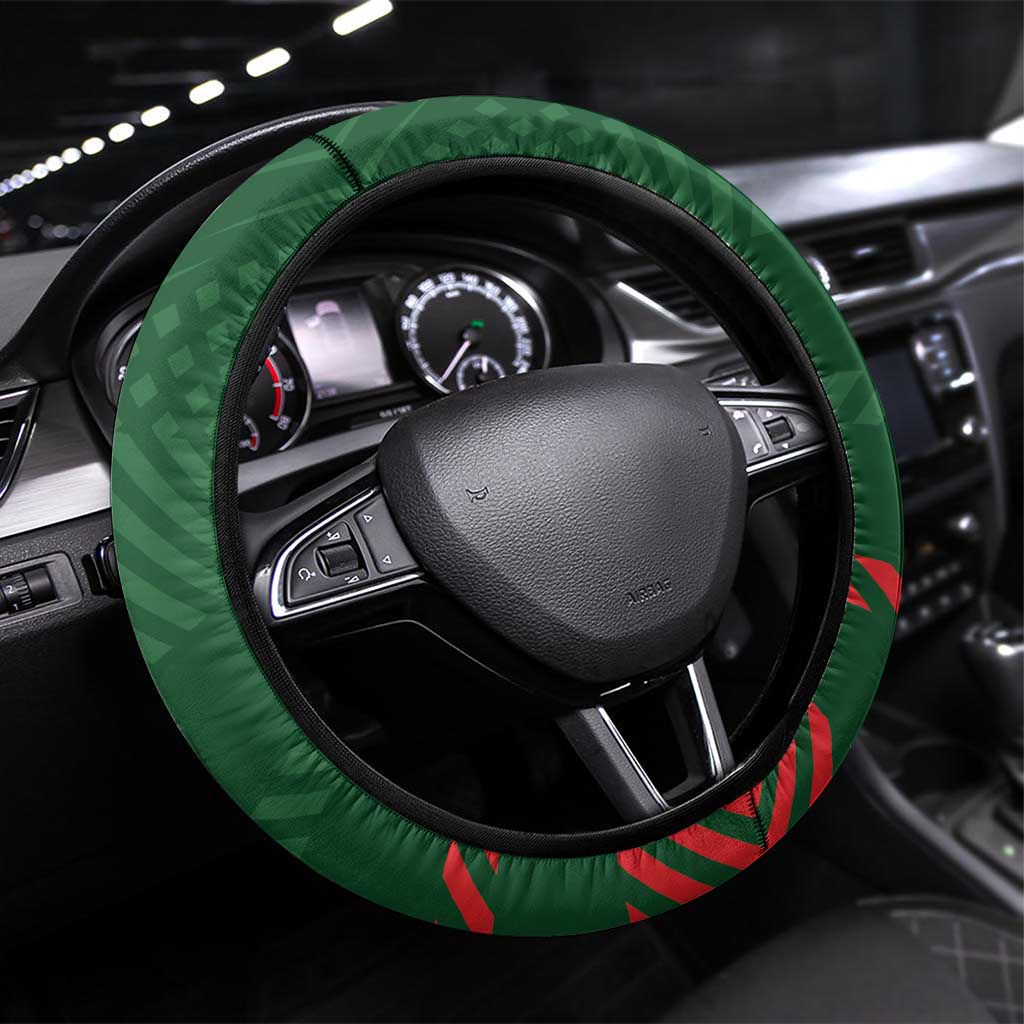 Bangladesh Cricket Steering Wheel Cover Go Tigers Sporty Version - Wonder Print Shop