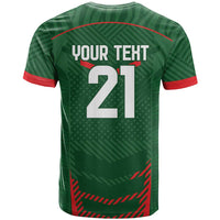 Custom Bangladesh Cricket T Shirt Go Tigers Sporty Version - Wonder Print Shop