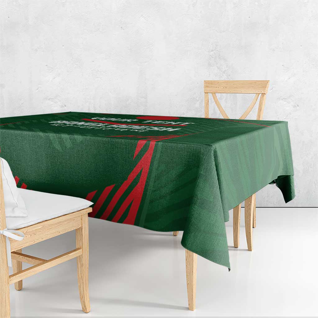 Custom Bangladesh Cricket Tablecloth Go Tigers Sporty Version - Wonder Print Shop
