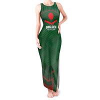 Custom Bangladesh Cricket Tank Maxi Dress Go Tigers Sporty Version - Wonder Print Shop
