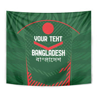Custom Bangladesh Cricket Tapestry Go Tigers Sporty Version - Wonder Print Shop
