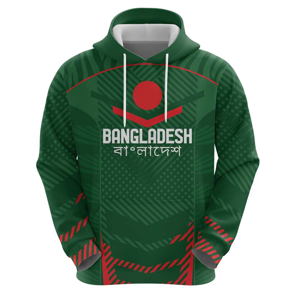 Custom Bangladesh Cricket Zip Hoodie Go Tigers Sporty Version - Wonder Print Shop
