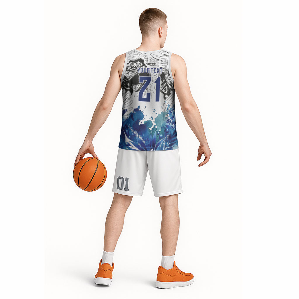 Custom Brasil Concept Guacamayo 2026 Floral Basketball Jersey Blue Edition