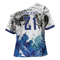 Custom Brasil Concept Guacamayo 2026 Floral Cross Shoulder Shirt Blue Edition