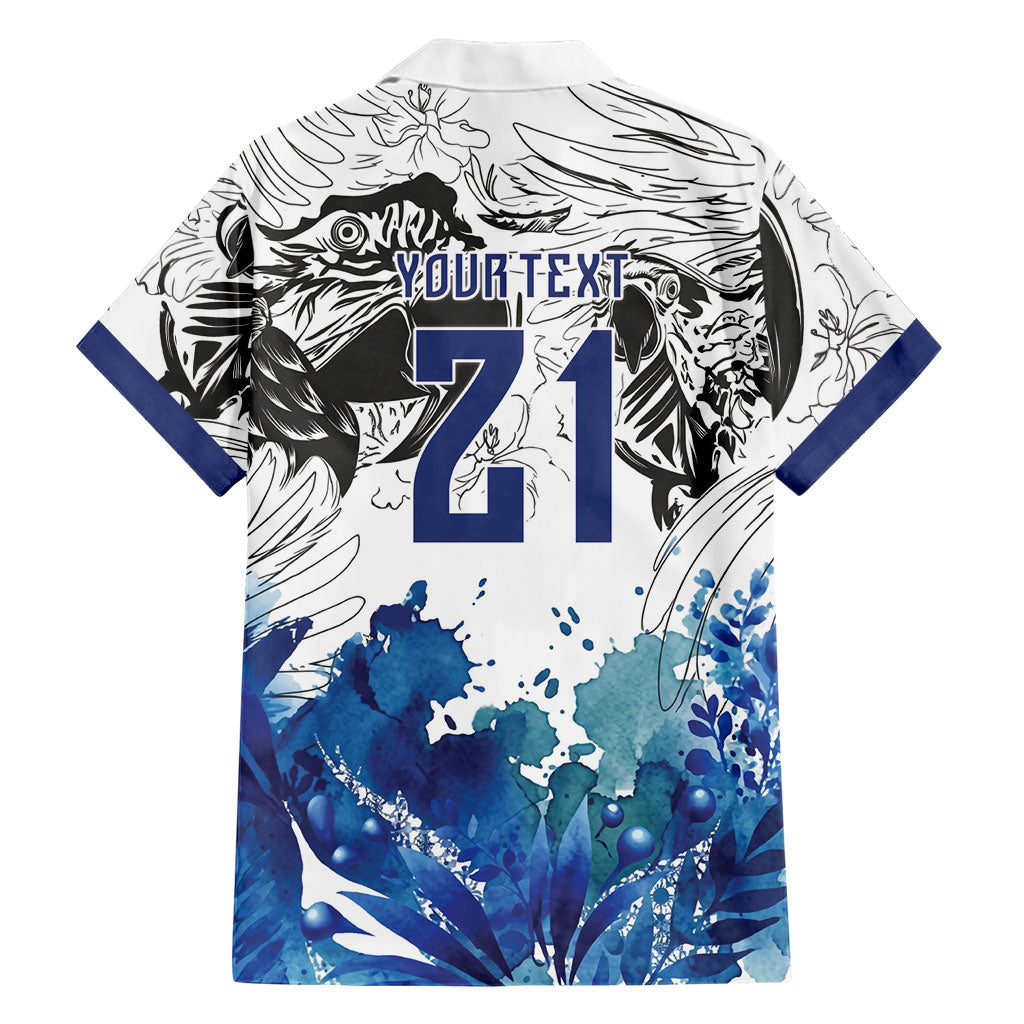 Custom Brasil Concept Guacamayo 2026 Floral Hawaiian Shirt Blue Edition