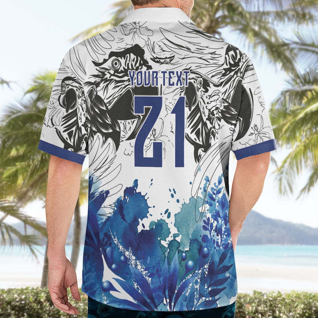 Custom Brasil Concept Guacamayo 2026 Floral Hawaiian Shirt Blue Edition