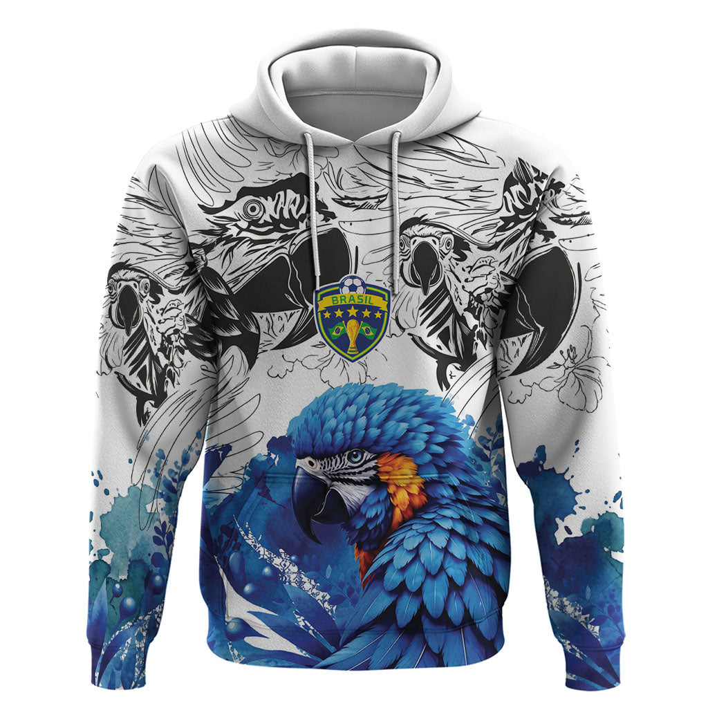 Custom Brasil Concept Guacamayo 2026 Floral Hoodie Blue Edition