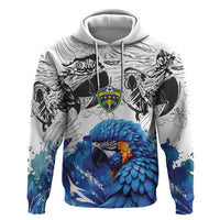 Custom Brasil Concept Guacamayo 2026 Floral Hoodie Blue Edition
