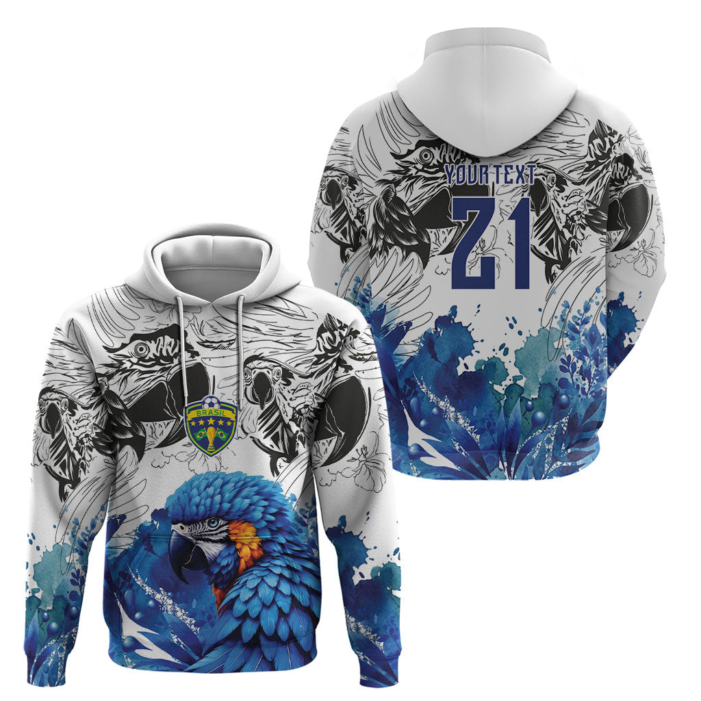 Custom Brasil Concept Guacamayo 2026 Floral Hoodie Blue Edition