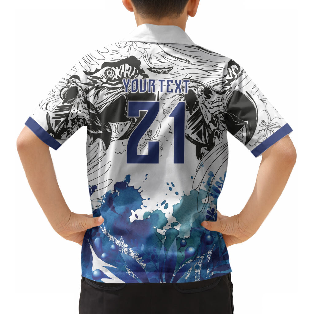 Custom Brasil Concept Guacamayo 2026 Floral Kid Hawaiian Shirt Blue Edition LT9