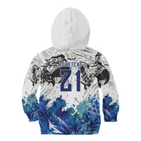 Custom Brasil Concept Guacamayo 2026 Floral Kid Hoodie Blue Edition