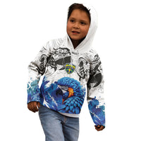 Custom Brasil Concept Guacamayo 2026 Floral Kid Hoodie Blue Edition