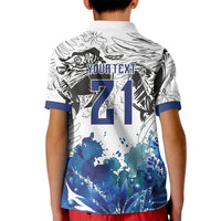 Custom Brasil Concept Guacamayo 2026 Floral Kid Polo Shirt Blue Edition