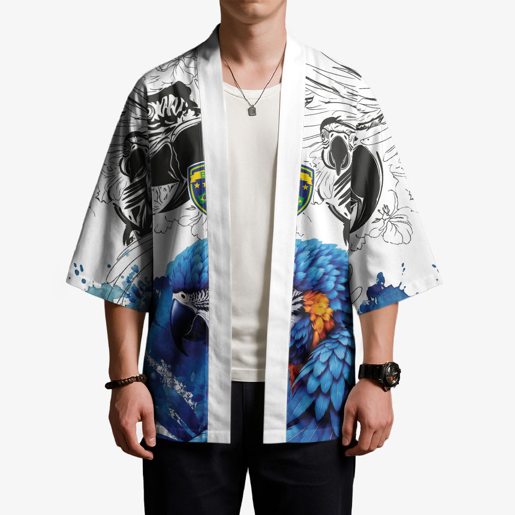 Custom Brasil Concept Guacamayo 2026 Floral Kimono Blue Edition