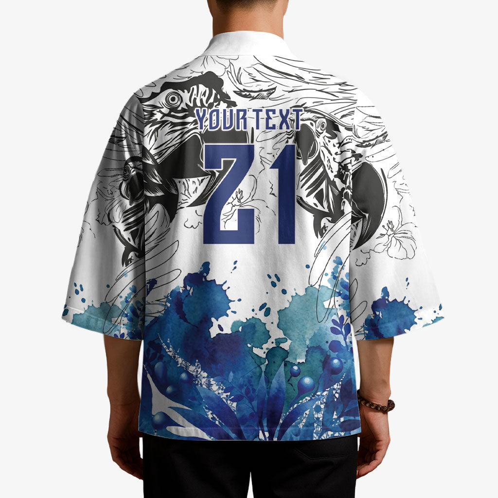 Custom Brasil Concept Guacamayo 2026 Floral Kimono Blue Edition