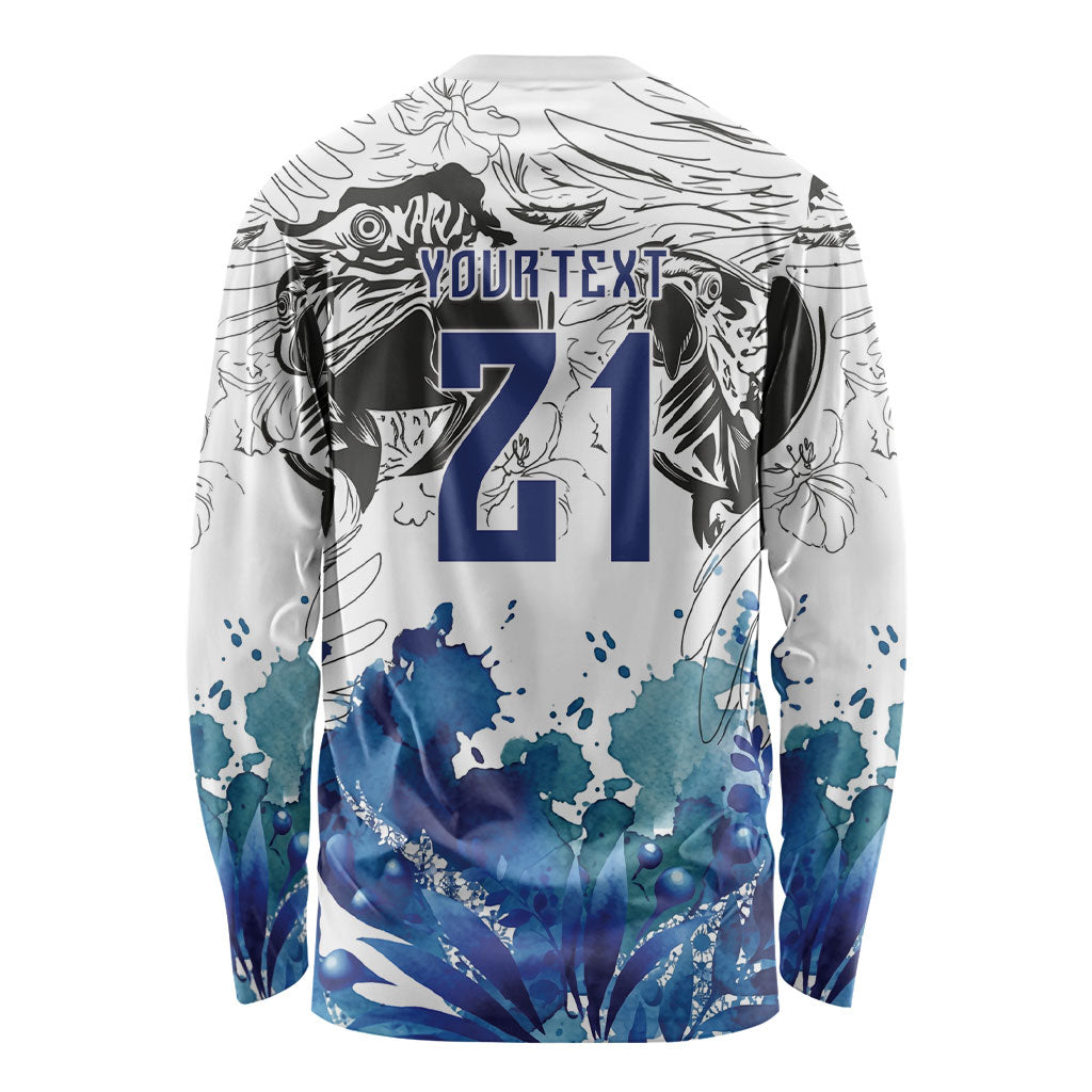 Custom Brasil Concept Guacamayo 2026 Floral Long Sleeve Shirt Blue Edition