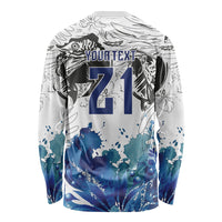 Custom Brasil Concept Guacamayo 2026 Floral Long Sleeve Shirt Blue Edition