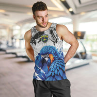 Custom Brasil Concept Guacamayo 2026 Floral Men Tank Top Blue Edition