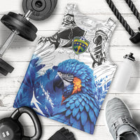 Custom Brasil Concept Guacamayo 2026 Floral Men Tank Top Blue Edition