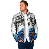 Custom Brasil Concept Guacamayo 2026 Floral Padded Jacket Blue Edition