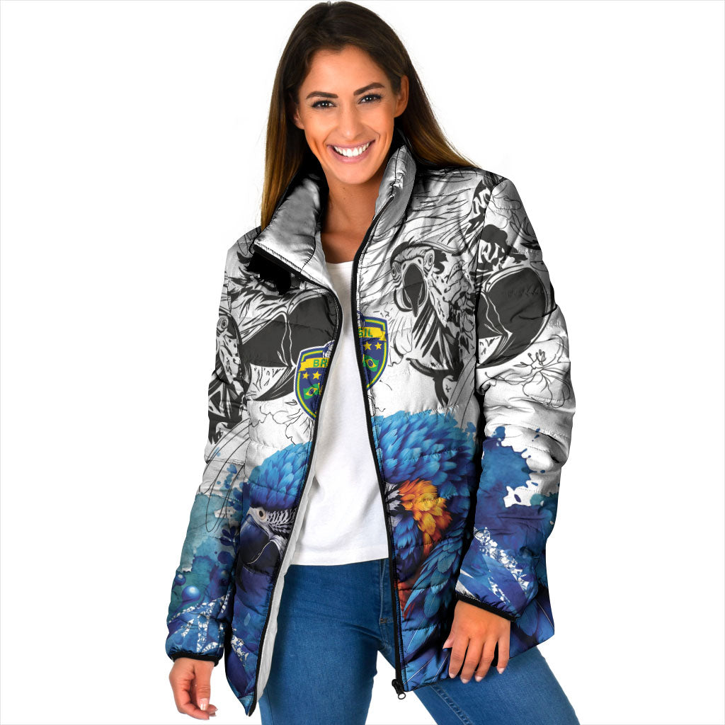 Custom Brasil Concept Guacamayo 2026 Floral Padded Jacket Blue Edition