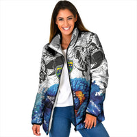 Custom Brasil Concept Guacamayo 2026 Floral Padded Jacket Blue Edition
