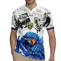 Custom Brasil Concept Guacamayo 2026 Floral Rugby Jersey Blue Edition