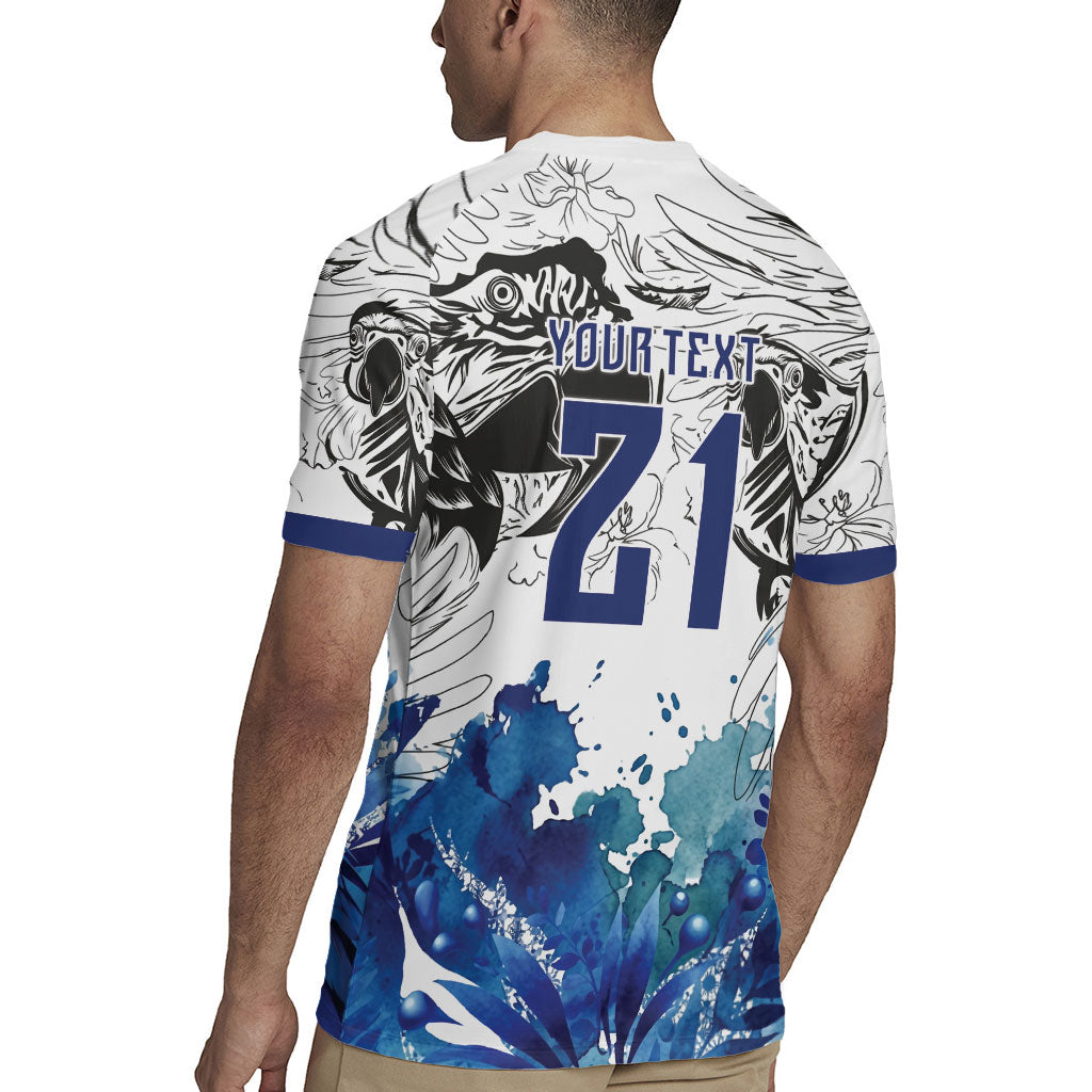 Custom Brasil Concept Guacamayo 2026 Floral Rugby Jersey Blue Edition