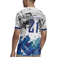 Custom Brasil Concept Guacamayo 2026 Floral Rugby Jersey Blue Edition