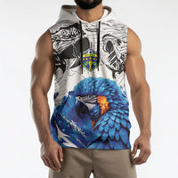 Custom Brasil Concept Guacamayo 2026 Floral Sleeveless Hoodie Blue Edition