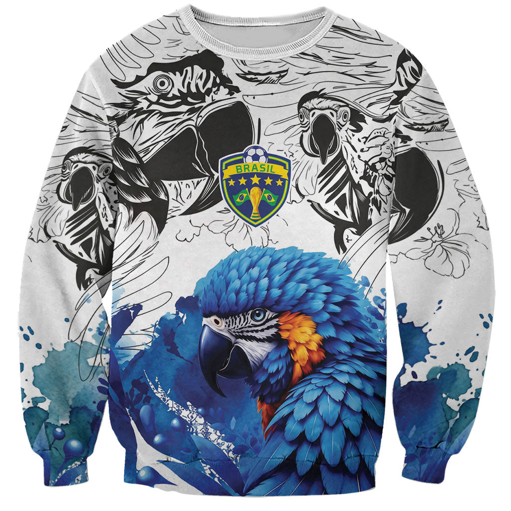 Custom Brasil Concept Guacamayo 2026 Floral Sweatshirt Blue Edition