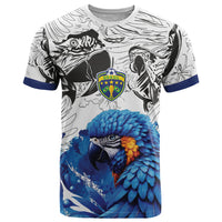 Custom Brasil Concept Guacamayo 2026 Floral T Shirt Blue Edition