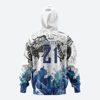 Custom Brasil Concept Guacamayo 2026 Floral Zip Hoodie Blue Edition