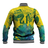 Custom Brasil Concept Guacamayo 2026 Floral Baseball Jacket Green Edition