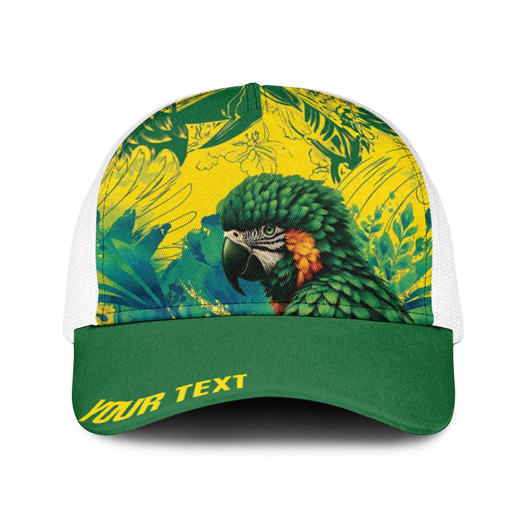 Personalized Brasil Concept Guacamayo 2026 Floral Baseball Net Cap Green Edition