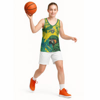 Custom Brasil Concept Guacamayo 2026 Floral Basketball Jersey Green Edition