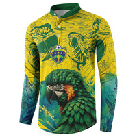 Custom Brasil Concept Guacamayo 2026 Floral Button Sweatshirt Green Edition