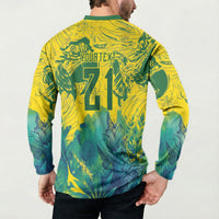 Custom Brasil Concept Guacamayo 2026 Floral Button Sweatshirt Green Edition