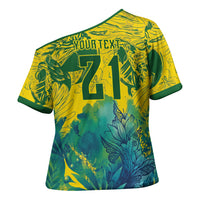 Custom Brasil Concept Guacamayo 2026 Floral Cross Shoulder Shirt Green Edition
