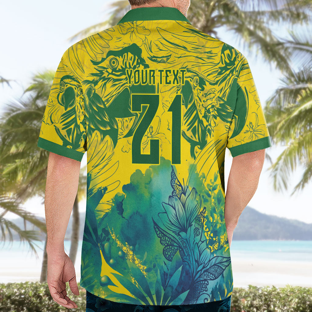 Custom Brasil Concept Guacamayo 2026 Floral Hawaiian Shirt Green Edition
