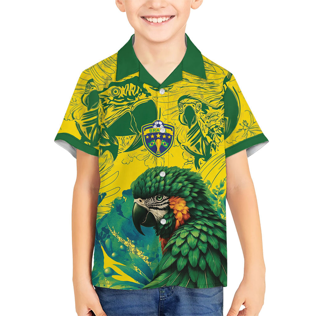 Custom Brasil Concept Guacamayo 2026 Floral Hawaiian Shirt Green Edition