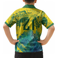 Custom Brasil Concept Guacamayo 2026 Floral Kid Hawaiian Shirt Green Edition LT9