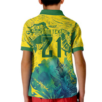 Custom Brasil Concept Guacamayo 2026 Floral Kid Polo Shirt Green Edition