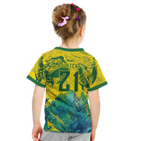 Custom Brasil Concept Guacamayo 2026 Floral Kid T Shirt Green Edition