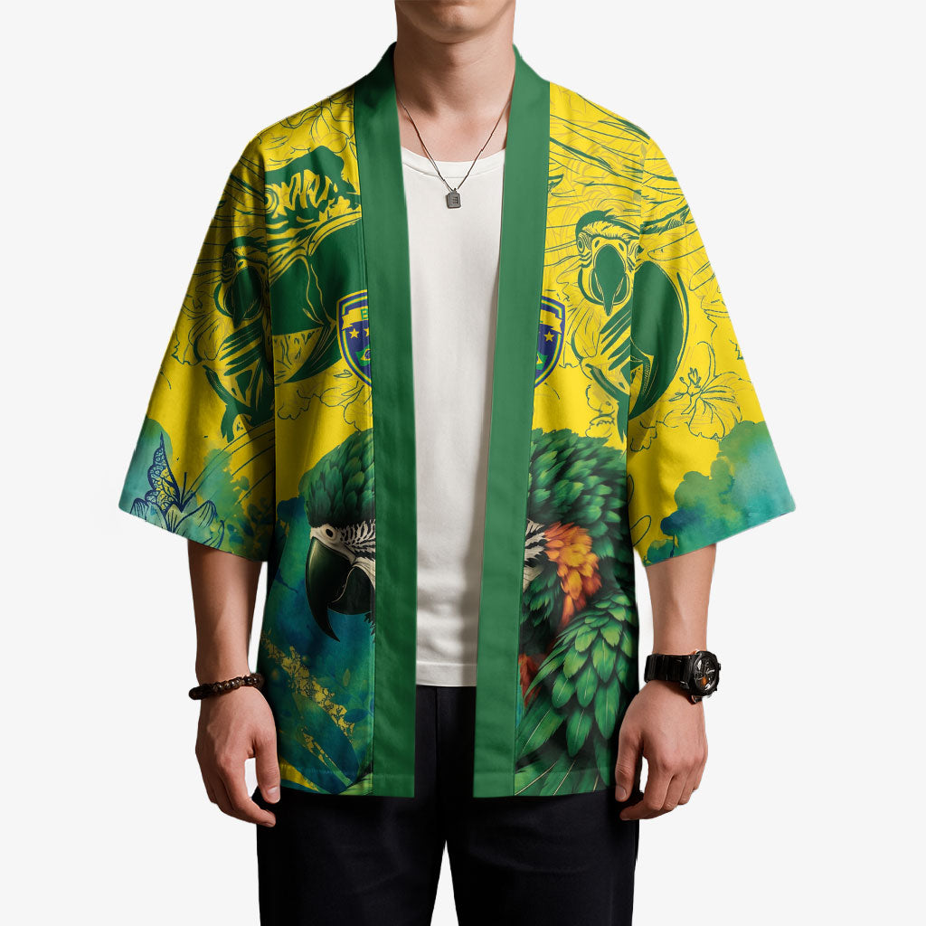 Custom Brasil Concept Guacamayo 2026 Floral Kimono Green Edition