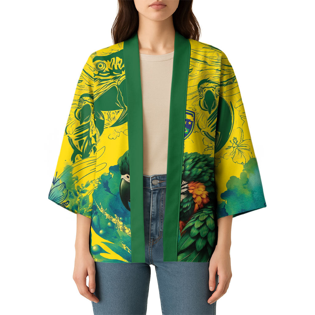 Custom Brasil Concept Guacamayo 2026 Floral Kimono Green Edition