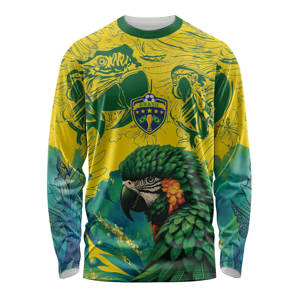 Custom Brasil Concept Guacamayo 2026 Floral Long Sleeve Shirt Green Edition